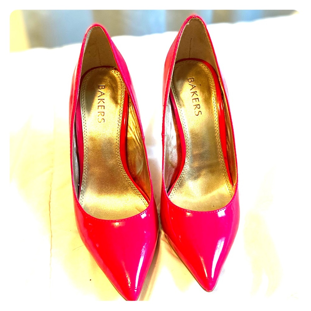 Hot pink patent leather